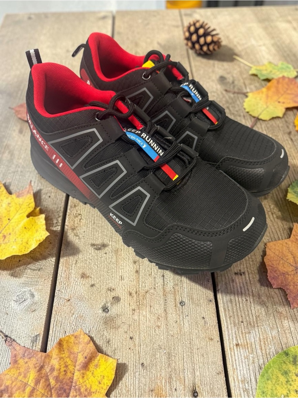 Hike Balance Keep Running Balance 3 Red/Black 41 Euro US 8.5 Men/10.5 Women